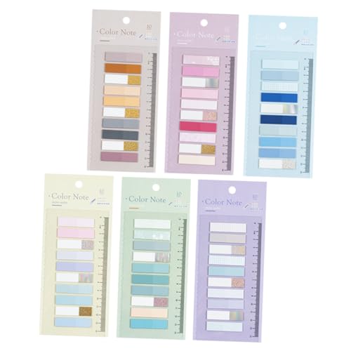 WEKAMOS 6 Sätze Selbstklebende Bunte Page Marker Haftnotizen mit Je Kleinen Tabs Dünne Transparente Markierungsstreifen für Büro Schule Notizen und Praktische Seitenkennzeichnung WEKAMOS 6 Sätze Selbstklebende Bunte Page Marker Haftnotizen mit Je Kleinen Tabs Dünne Transparente Markierungsstreifen für Büro Schule Notizen und Praktische Seitenkennzeichnung von WEKAMOS