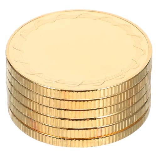 WEKAMOS 6 Stück Blanko Metallmünzen mit Goldplattiertem Spiegeleffekt Uv Druck und Gravur Geeignet Diy Reise Gedenkmünzen für Sammler und Individuelle Bastelprojekte WEKAMOS 6 Stück Blanko Metallmünzen mit Goldplattiertem Spiegeleffekt Uv Druck und Gravur Geeignet Diy Reise Gedenkmünzen für Sammler und Individuelle Bastelprojekte von WEKAMOS