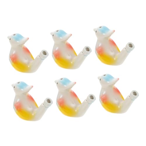 WEKAMOS 6 Stück Bunte Keramische Vogelpfeifen Wasservogelpfeifen für Montessori für Partys und Geburtstage Langlebig und Spaßig Zufällige Farbe Zufällige Farbe von WEKAMOS