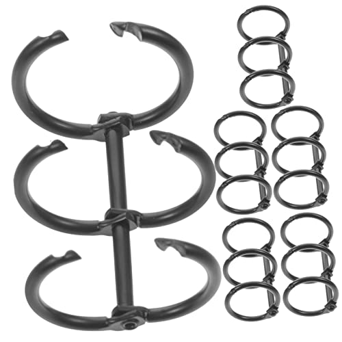 WEKAMOS 6 Stück Drei Loch Metall Binder Ringe für Scrapbooking Loseblatt Ordner und Notizbücher Praktisch Leicht und Vielseitig Einsetzbar für Büro und Schule von WEKAMOS
