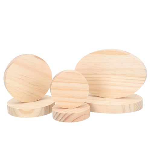 WEKAMOS 6 Stück Holzuntersetzer für Figuren Unlackierte Holzplatten für DIY Bastelprojekte Robuste Glatte Basis zur Präsentation von Miniaturfiguren für Kreative Designs und Gestaltungen WEKAMOS 6 Stück Holzuntersetzer für Figuren Unlackierte Holzplatten für DIY Bastelprojekte Robuste Glatte Basis zur Präsentation von Miniaturfiguren für Kreative Designs und Gestaltungen von WEKAMOS