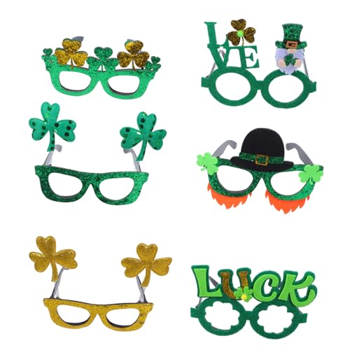 WEKAMOS Glücks-sonnenbrille Für St. Patrick 39 s Day 6-teiliges Party-foto-requisiten Irische Festival-brille von WEKAMOS
