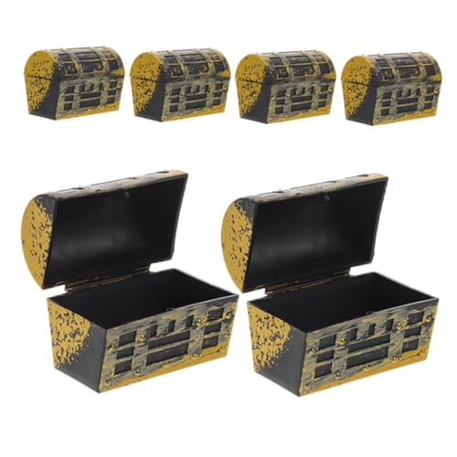WEKAMOS 6 Stück Miniaturmodellschmuck kleine Schatztruhe für Mädchen Mini-Hausverzierung Party piraten Ornament Miniatur-Puppenhauszubehör Puppenhaus Miniaturen Abs Golden WEKAMOS 6 Stück Miniaturmodellschmuck kleine Schatztruhe für Mädchen Mini-Hausverzierung Party piraten Ornament Miniatur-Puppenhauszubehör Puppenhaus Miniaturen Abs Golden von WEKAMOS
