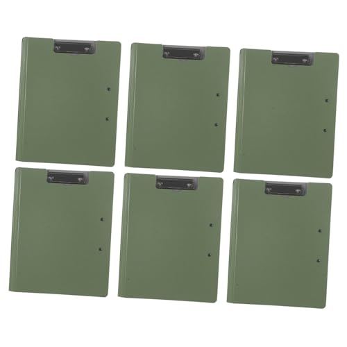 WEKAMOS 6 Stück Multifunktionaler Dokumentenordner mit Horizontalem und Vertikalem Clip Teiliges Leichter Portfolio Organizer für Büro Schule und Professionelle Meetings Stabiler Business von WEKAMOS