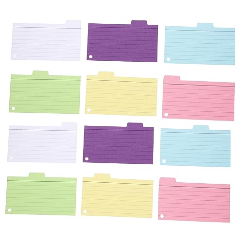 WEKAMOS 6 Stück Notizkarten Notizblöcke Indexkarten für Schüler und Lehrer Liniert Verschiedenen Farben mit Transparenter Abdeckung Tragbar für Notizen zu Hause Büro WEKAMOS 6 Stück Notizkarten Notizblöcke Indexkarten für Schüler und Lehrer Liniert Verschiedenen Farben mit Transparenter Abdeckung Tragbar für Notizen zu Hause Büro von WEKAMOS
