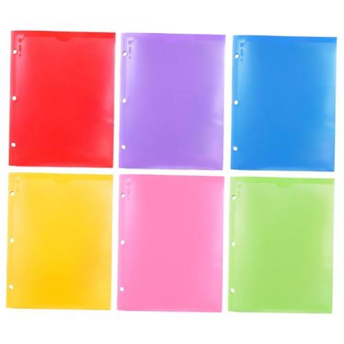 WEKAMOS 6 Stück PP Doppel Taschen Aktenordner Langlebig Leicht mit Transparentem Einsteckfach Vielseitig für Büro Zuhause Meeting Praktische Dokumentenorganizer in Mischfarben WEKAMOS 6 Stück PP Doppel Taschen Aktenordner Langlebig Leicht mit Transparentem Einsteckfach Vielseitig für Büro Zuhause Meeting Praktische Dokumentenorganizer in Mischfarben von WEKAMOS