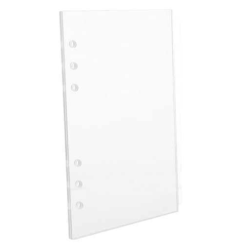 WEKAMOS 6 Stück Ringbuch Acryl Notizbuch Cover Transparent Langlebig mit Abnehmbaren Nachfüllbaren für DIY Planer und Journale Teiliges WEKAMOS 6 Stück Ringbuch Acryl Notizbuch Cover Transparent Langlebig mit Abnehmbaren Nachfüllbaren für DIY Planer und Journale Teiliges von WEKAMOS