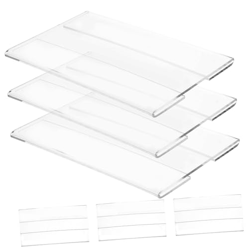 WEKAMOS 6 Stück Teiliges Acryl Preisschild Display Platzsparender Leichter Preisschildhalter für Schilder und Werbeinformationen Einfach zu Montieren Geeignet für Einzelhandel Büro WEKAMOS 6 Stück Teiliges Acryl Preisschild Display Platzsparender Leichter Preisschildhalter für Schilder und Werbeinformationen Einfach zu Montieren Geeignet für Einzelhandel Büro von WEKAMOS