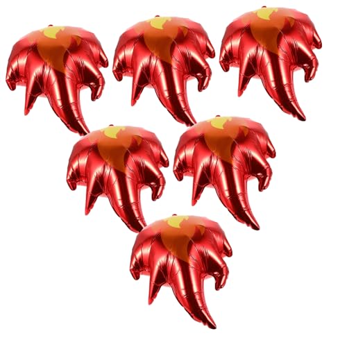 WEKAMOS 6 Stück Teiliges Aluminiumfolie Flammen Luftballons Sportliches Partydekor Langlebig Auslaufsicher Lebendige Feuer Motive für Energiegeladene Eventdekoration WEKAMOS 6 Stück Teiliges Aluminiumfolie Flammen Luftballons Sportliches Partydekor Langlebig Auslaufsicher Lebendige Feuer Motive für Energiegeladene Eventdekoration von WEKAMOS