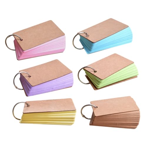 WEKAMOS 6 Stück Teiliges Bunte Blanko Karteikarten mit Binder Ring Wiederbefüllbar Vielseitig als Vokabelkarten Notizzettel für Schule Büro und Zuhause Praktische Einfach zu Beschriften WEKAMOS 6 Stück Teiliges Bunte Blanko Karteikarten mit Binder Ring Wiederbefüllbar Vielseitig als Vokabelkarten Notizzettel für Schule Büro und Zuhause Praktische Einfach zu Beschriften von WEKAMOS