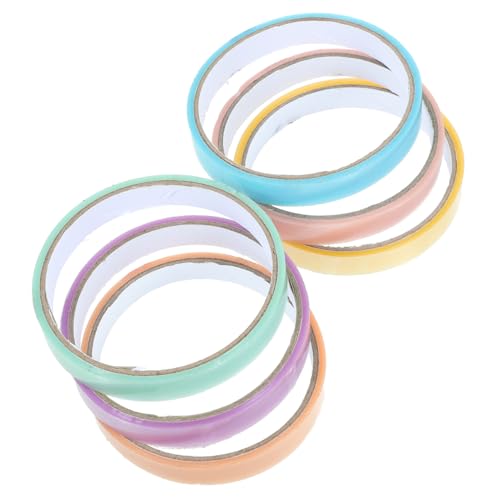 WEKAMOS 6 Stück Teiliges Bunte Klebebänder mit Klebrigen Bällen Seidige Oberfläche Stressabbauendes DIY Einfache Anwendung Vielseitig Einsetzbar für Basteln WEKAMOS 6 Stück Teiliges Bunte Klebebänder mit Klebrigen Bällen Seidige Oberfläche Stressabbauendes DIY Einfache Anwendung Vielseitig Einsetzbar für Basteln von WEKAMOS