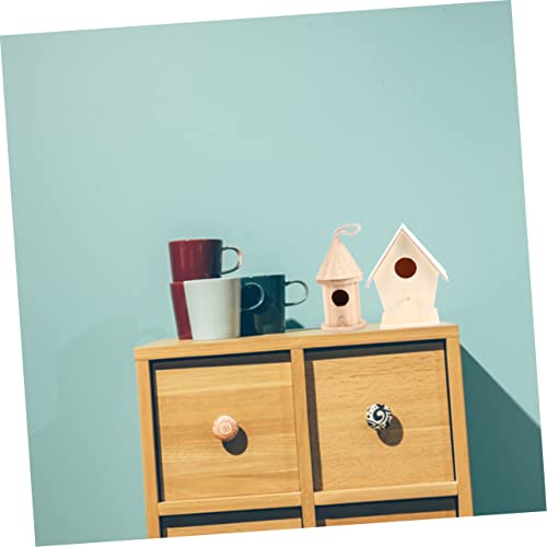 WEKAMOS 6 Stück Teiliges Diy Holz Vogelhäuschen mit Seil Unvollendete Bastelspielzeuge für Bemalbares Holzhaus Pädagogisches Bastelset für Zuhause und Büro Dekoration WEKAMOS 6 Stück Teiliges Diy Holz Vogelhäuschen mit Seil Unvollendete Bastelspielzeuge für Bemalbares Holzhaus Pädagogisches Bastelset für Zuhause und Büro Dekoration von WEKAMOS