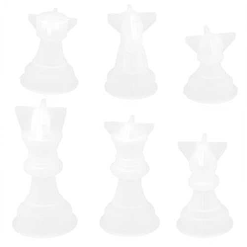 WEKAMOS 6 Stück Teiliges Klare Silikonformen Schachfigurenform DIY Gießform für Aromatherapiekerzen und Handwerksprojekte Geschenkidee für Kreative Bastler WEKAMOS 6 Stück Teiliges Klare Silikonformen Schachfigurenform DIY Gießform für Aromatherapiekerzen und Handwerksprojekte Geschenkidee für Kreative Bastler von WEKAMOS