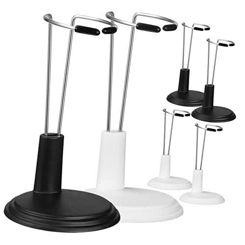 WEKAMOS 6 Stück Teiliges Puppenständer Höhenverstellbar Kreative Doll Rack Halter für Actionfiguren für Puppen Display Sammlungsorganisation Zuhause und Laden Weiß und Schwarz WEKAMOS 6 Stück Teiliges Puppenständer Höhenverstellbar Kreative Doll Rack Halter für Actionfiguren für Puppen Display Sammlungsorganisation Zuhause und Laden Weiß und Schwarz von WEKAMOS