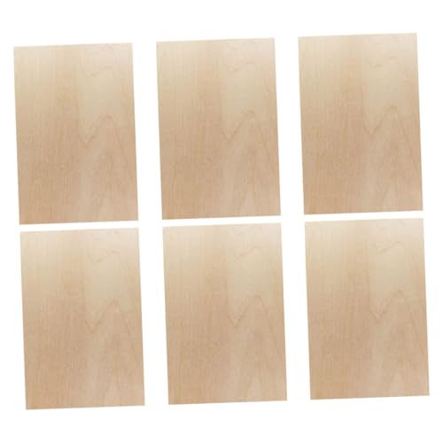 WEKAMOS 6 Stück Teiliges Rechteckige Holzplatten Naturbelassene Holzscheiben für DIY Bastelprojekte Handgefertigte Holzstücke zum Bemalen und Dekorieren WEKAMOS 6 Stück Teiliges Rechteckige Holzplatten Naturbelassene Holzscheiben für DIY Bastelprojekte Handgefertigte Holzstücke zum Bemalen und Dekorieren von WEKAMOS