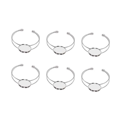 WEKAMOS 6 Stück Teiliges Rundes Kupfer Y Förmiges DIY Armband Basis Verstellbare Kettenfassung Langlebiges Metall für Schmuckherstellung Silberfarben Vielseitig für Bastelprojekte WEKAMOS 6 Stück Teiliges Rundes Kupfer Y Förmiges DIY Armband Basis Verstellbare Kettenfassung Langlebiges Metall für Schmuckherstellung Silberfarben Vielseitig für Bastelprojekte von WEKAMOS