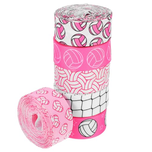 WEKAMOS 6 Stück Teiliges Set Volleyball Ripsbänder Yards Farbenfrohe Bänder für Diy Projekte Geschenkverpackungen und Volleyball Party Dekorationen für Bastelarbeiten und Kreative WEKAMOS 6 Stück Teiliges Set Volleyball Ripsbänder Yards Farbenfrohe Bänder für Diy Projekte Geschenkverpackungen und Volleyball Party Dekorationen für Bastelarbeiten und Kreative von WEKAMOS