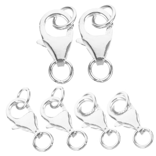 WEKAMOS 6 Stück Teiliges Silber Lobster Claws Verschlüsse Schmuckzubehör für DIY Armbänder und für Kreative Schmuckherstellung WEKAMOS 6 Stück Teiliges Silber Lobster Claws Verschlüsse Schmuckzubehör für DIY Armbänder und für Kreative Schmuckherstellung von WEKAMOS