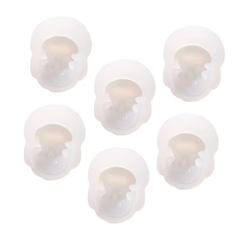 WEKAMOS 6 Stück Teiliges Silikon Schädelperlen Formset für DIY Schmuckherstellung Langlebige Formstabile Gießform mit Glatter Oberfläche für Armbänder Anhänger und Halsketten Einfach zu WEKAMOS 6 Stück Teiliges Silikon Schädelperlen Formset für DIY Schmuckherstellung Langlebige Formstabile Gießform mit Glatter Oberfläche für Armbänder Anhänger und Halsketten Einfach zu von WEKAMOS