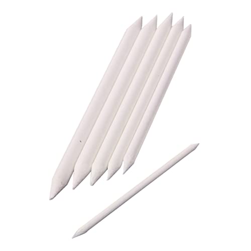 WEKAMOS 6 Stück Teiliges Skizzier Set mit Papierwischern und Blending Stümpfen für Zeichner Kunstbedarf für Skizzen Geeignet für Graphit Pastell und Buntstifte von WEKAMOS
