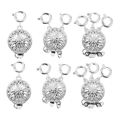 WEKAMOS 6 Stück Teiliges Sonnenblumen Halskettenverschlüsse Metall für Armbänder und DIY Schmuckherstellung Leicht und Vielseitig Einsetzbar WEKAMOS 6 Stück Teiliges Sonnenblumen Halskettenverschlüsse Metall für Armbänder und DIY Schmuckherstellung Leicht und Vielseitig Einsetzbar von WEKAMOS