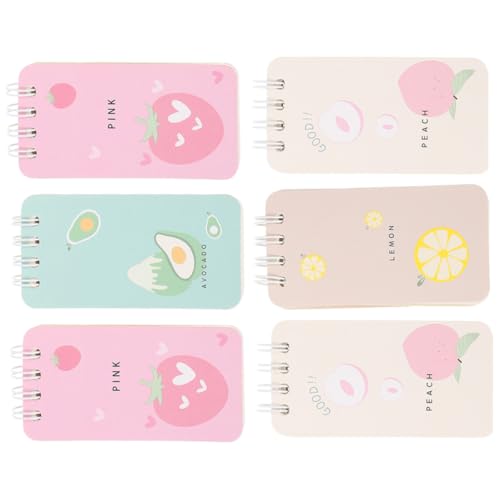 WEKAMOS 6 Stück Teiliges Spiral Notizblock Memo Pads Praktisch Tragbar Für To Do Listen Einkaufslisten Büro Schule Zuhause WEKAMOS 6 Stück Teiliges Spiral Notizblock Memo Pads Praktisch Tragbar Für To Do Listen Einkaufslisten Büro Schule Zuhause von WEKAMOS