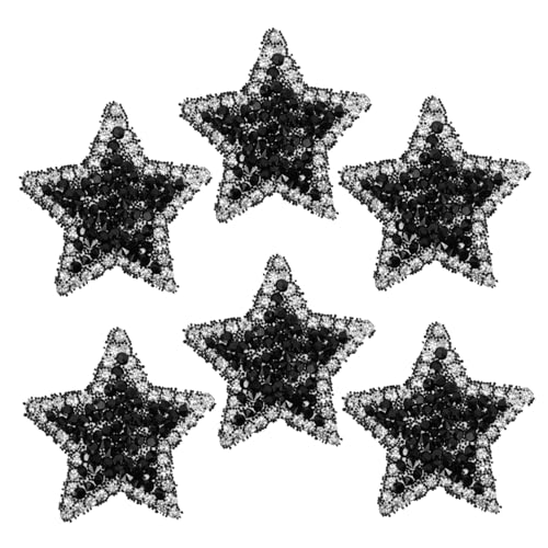 WEKAMOS 6 Stück Teiliges Sternförmige DIY Bügelbilder mit Strass Selbstklebende Aufnäher für Kleidung Taschen und Accessoires Langlebig Leicht und Stilvoll zum Verzieren und Reparieren WEKAMOS 6 Stück Teiliges Sternförmige DIY Bügelbilder mit Strass Selbstklebende Aufnäher für Kleidung Taschen und Accessoires Langlebig Leicht und Stilvoll zum Verzieren und Reparieren von WEKAMOS