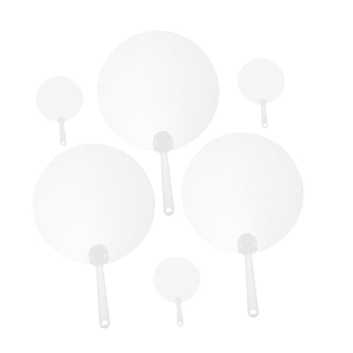 WEKAMOS 6 Stück Teiliges Transparente Leichte DIY Fächer aus PVC Blanko Graffiti Handfächer für Kreative Malerei Vielseitig Nutzbar als Dekoration Hochzeitsschmuck und Bühnenrequisiten WEKAMOS 6 Stück Teiliges Transparente Leichte DIY Fächer aus PVC Blanko Graffiti Handfächer für Kreative Malerei Vielseitig Nutzbar als Dekoration Hochzeitsschmuck und Bühnenrequisiten von WEKAMOS