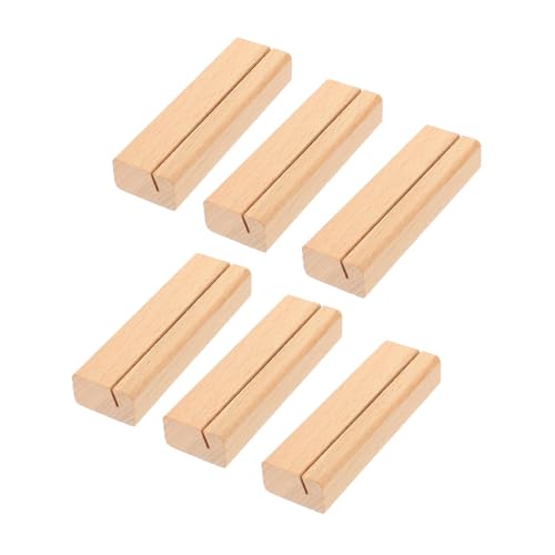 WEKAMOS 6 Stück Teiliges Vintage Holz Kartenhalter Clipständer für Tischkarten Memo Menükarten Namenskartenhalter Retro Design für Büro Hochzeit Veranstaltungen und Ausstellungen WEKAMOS 6 Stück Teiliges Vintage Holz Kartenhalter Clipständer für Tischkarten Memo Menükarten Namenskartenhalter Retro Design für Büro Hochzeit Veranstaltungen und Ausstellungen von WEKAMOS
