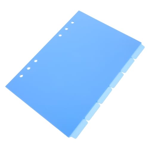 WEKAMOS 6 Stück Trennkarten Ordner Teilig Blau PP Abnehmbare Ästhetische Binder Divider mit Beschreibbaren Tabs für Büro Haushalt Journal Organizer WEKAMOS 6 Stück Trennkarten Ordner Teilig Blau PP Abnehmbare Ästhetische Binder Divider mit Beschreibbaren Tabs für Büro Haushalt Journal Organizer von WEKAMOS