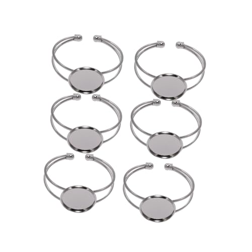 WEKAMOS 6 Stück Y Förmige Kupfer Armband Basis Rhodiniert Verstellbar Schmuckverbinder für DIY Cabochon Ketten Schmuckherstellung WEKAMOS 6 Stück Y Förmige Kupfer Armband Basis Rhodiniert Verstellbar Schmuckverbinder für DIY Cabochon Ketten Schmuckherstellung von WEKAMOS