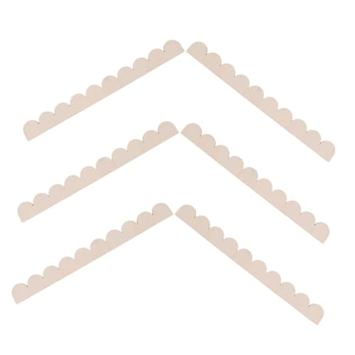WEKAMOS 6-teilige Gewellte Zierleiste: Diy-kit Für Unfertige Gewellte Holzleisten Zur Heimdekoration – Künstlerische Wandschrank-regal-zierleisten-dekore von WEKAMOS