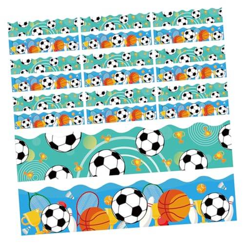 WEKAMOS 60 Blatt Sportliche Pinnwand Aufkleber Fußball und Basketball Dekorative Border Sticker für Klassenzimmer Einfache Anwendung und Entfernung für Kreative Lernumgebungen WEKAMOS 60 Blatt Sportliche Pinnwand Aufkleber Fußball und Basketball Dekorative Border Sticker für Klassenzimmer Einfache Anwendung und Entfernung für Kreative Lernumgebungen von WEKAMOS