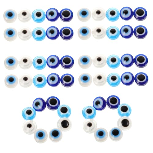 WEKAMOS 60 Stück Evil Eye Perlen Handgemachte Acrylperlen für DIY Schmuckherstellung Flache Runde Abstandshalter für Armbänder Ohrringe und Türkische Augenperlen für Kreative Projekte WEKAMOS 60 Stück Evil Eye Perlen Handgemachte Acrylperlen für DIY Schmuckherstellung Flache Runde Abstandshalter für Armbänder Ohrringe und Türkische Augenperlen für Kreative Projekte von WEKAMOS