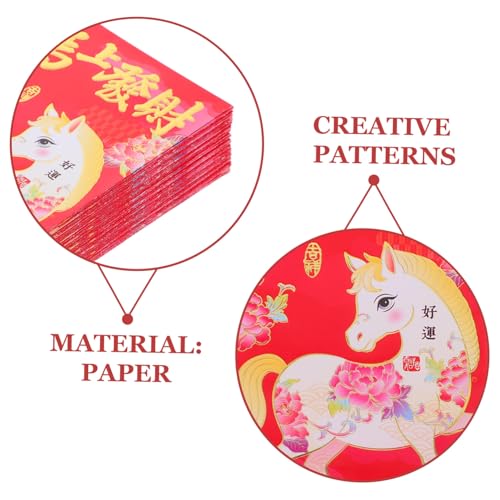 WEKAMOS 60 Stück Rote Umschläge Jahr Des Pferdes Lunar Neujahr Umschläge mit Niedlichen Cartoon Motiven für Frühlingsfest Traditionelle Chinesische Glückstaschen WEKAMOS 60 Stück Rote Umschläge Jahr Des Pferdes Lunar Neujahr Umschläge mit Niedlichen Cartoon Motiven für Frühlingsfest Traditionelle Chinesische Glückstaschen von WEKAMOS