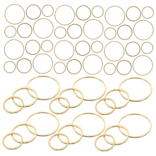 WEKAMOS 60 Stück Runde Kauffreundliche Kupfer Ohrringe Charms DIY Schmuckzubehör für Damen Geometrische Formen Gold WEKAMOS 60 Stück Runde Kauffreundliche Kupfer Ohrringe Charms DIY Schmuckzubehör für Damen Geometrische Formen Gold von WEKAMOS