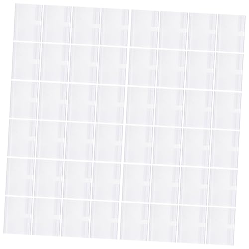 WEKAMOS 60 Stück Teiliges Etikettenhalter Robustem Kunststoff Transparentes Label Display Ständer für Supermarkt Lager und Einzelhandel Praktischer Preisschildhalter für Regale und von WEKAMOS