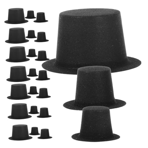 WEKAMOS 60 Stück Teiliges Miniatur Weihnachtsmützen aus Schwarzem PVC mit Flokatiervlies Mini Hüte für Puppen Bastelbedarf und Festliche DIY Dekoration für Weihnachtsdeko WEKAMOS 60 Stück Teiliges Miniatur Weihnachtsmützen aus Schwarzem PVC mit Flokatiervlies Mini Hüte für Puppen Bastelbedarf und Festliche DIY Dekoration für Weihnachtsdeko von WEKAMOS
