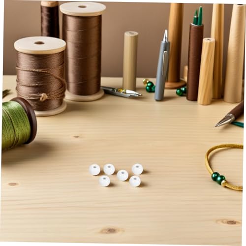 WEKAMOS 600 Stück Weiße Natürliche Holzperlen Große Loch Abstandshalter für DIY Schmuckherstellung Bastelarbeiten Armbänder Girlanden Handgefertigte Dekoration WEKAMOS 600 Stück Weiße Natürliche Holzperlen Große Loch Abstandshalter für DIY Schmuckherstellung Bastelarbeiten Armbänder Girlanden Handgefertigte Dekoration von WEKAMOS