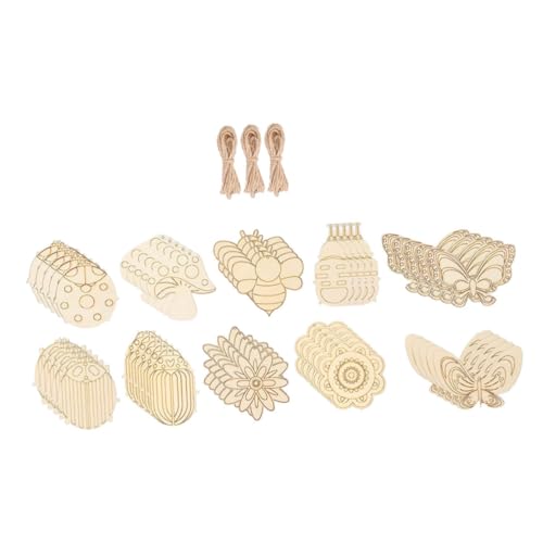 WEKAMOS 60Sätze Unvollendete Holzscheiben zum Basteln DIY Holzausschnitte Unlackierte Holzplatten für Handwerksprojekte Brandmalerei und Dekoration WEKAMOS 60Sätze Unvollendete Holzscheiben zum Basteln DIY Holzausschnitte Unlackierte Holzplatten für Handwerksprojekte Brandmalerei und Dekoration von WEKAMOS