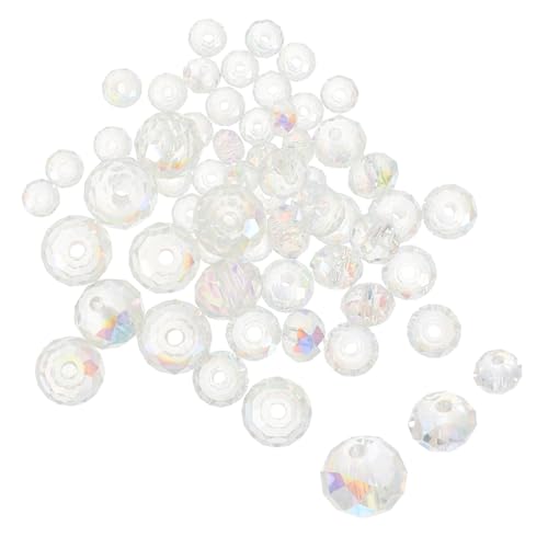 WEKAMOS 60Stücke Glasperlen für DIY Schmuck Kristallperlen Bastelperlen für Armbänder und Wohnkultur von WEKAMOS