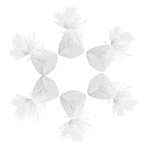 WEKAMOS 6Stücke Ballongewichte für Heliumballons Weißes Gewicht für Hochzeiten und Partys Lösung zur Sicherung von Ballondekorationen zu Verwenden und Vielseitig von WEKAMOS