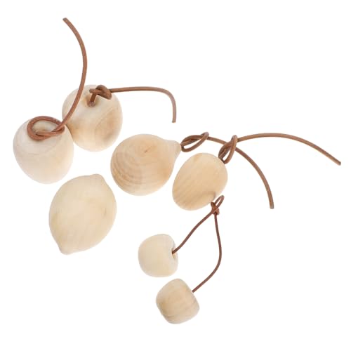 WEKAMOS 6Stücke DIY Holz Früchte Ornamente Unvollendete Bastelarbeiten für Wohnungsdekoration für Feiertagsgestaltung Birne Apfel Kirsche WEKAMOS 6Stücke DIY Holz Früchte Ornamente Unvollendete Bastelarbeiten für Wohnungsdekoration für Feiertagsgestaltung Birne Apfel Kirsche von WEKAMOS