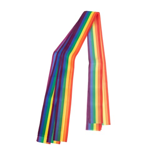 WEKAMOS 6Stücke Regenbogenbänder Dekorationsbänder für Partys DIY Projekte und Langlebig und Vielseitig Einsetzbar für Lgbtq Feiern Pride Events von WEKAMOS
