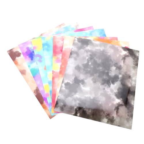 WEKAMOS 7 Stück Teiliges Tie Dye Heat Transfer Film Leichte Strapazierfähige Textilfolie für DIY Shirts Mützen Schürzen Vielseitig Teilbar Langlebig Farbenfrohe Transferfolie für Kleidung WEKAMOS 7 Stück Teiliges Tie Dye Heat Transfer Film Leichte Strapazierfähige Textilfolie für DIY Shirts Mützen Schürzen Vielseitig Teilbar Langlebig Farbenfrohe Transferfolie für Kleidung von WEKAMOS