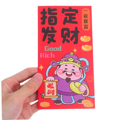 WEKAMOS 72 Stück Jahr Des Pferdes Rote Umschläge Traditionelle Chinesische Geldumschläge Für Frühlingsfest Dickes Papier Vielseitig Für Familie Geschäft Und Feierlichkeiten von WEKAMOS
