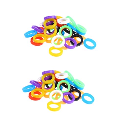 WEKAMOS 72 Stück Teiliges Bunte Silikon Schlüsselcover Schlüsselidentifikationsringe Flexibel Geruchlos Dehnbar für Haustür Schlüssel zur Einfachen Unterscheidung WEKAMOS 72 Stück Teiliges Bunte Silikon Schlüsselcover Schlüsselidentifikationsringe Flexibel Geruchlos Dehnbar für Haustür Schlüssel zur Einfachen Unterscheidung von WEKAMOS