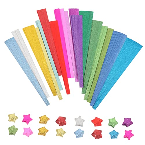 WEKAMOS 720 Blatt Glitzer Origami Papier für DIY Bastelprojekte Bunte Faltpapiere für Erwachsene für Kreative Handarbeiten und Dekorationen WEKAMOS 720 Blatt Glitzer Origami Papier für DIY Bastelprojekte Bunte Faltpapiere für Erwachsene für Kreative Handarbeiten und Dekorationen von WEKAMOS