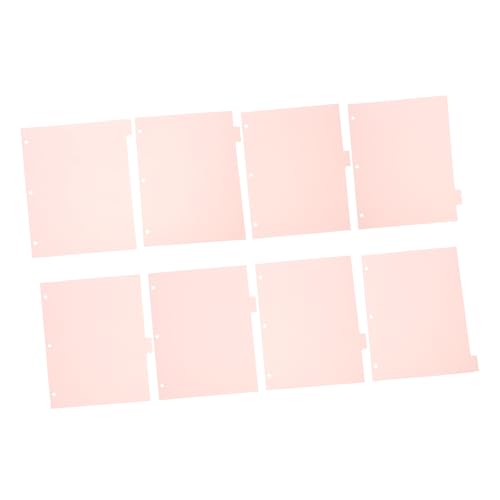 WEKAMOS 8 Blatt Teiliges Trennblätter Robustem Mattem PP Lochung Praktische Registerkarten für Ringordner als Binder Notebook Supplies für Büro Schule und Zuhause WEKAMOS 8 Blatt Teiliges Trennblätter Robustem Mattem PP Lochung Praktische Registerkarten für Ringordner als Binder Notebook Supplies für Büro Schule und Zuhause von WEKAMOS