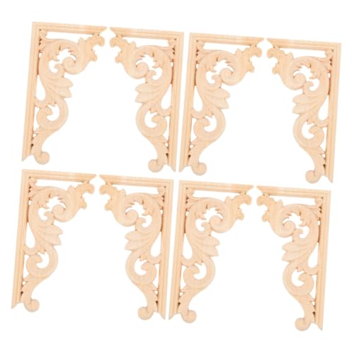 WEKAMOS 8 Stück Europäische Massivholzblumenscheiben dekorative Applikationen für Möbel Kabinettsausstattung Applikationen Möbeldekoration Eckapplikation Möbelverzierungen hölzern Beige WEKAMOS 8 Stück Europäische Massivholzblumenscheiben dekorative Applikationen für Möbel Kabinettsausstattung Applikationen Möbeldekoration Eckapplikation Möbelverzierungen hölzern Beige von WEKAMOS
